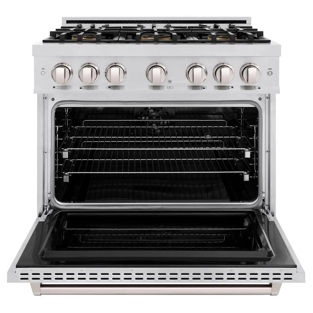 36 In. 5.2 Cu. Ft. Classic Dual Fuel Range With 6 Burner Duopro™ Cooktop And Electric Convection Oven In Stainless Steel PCDR36