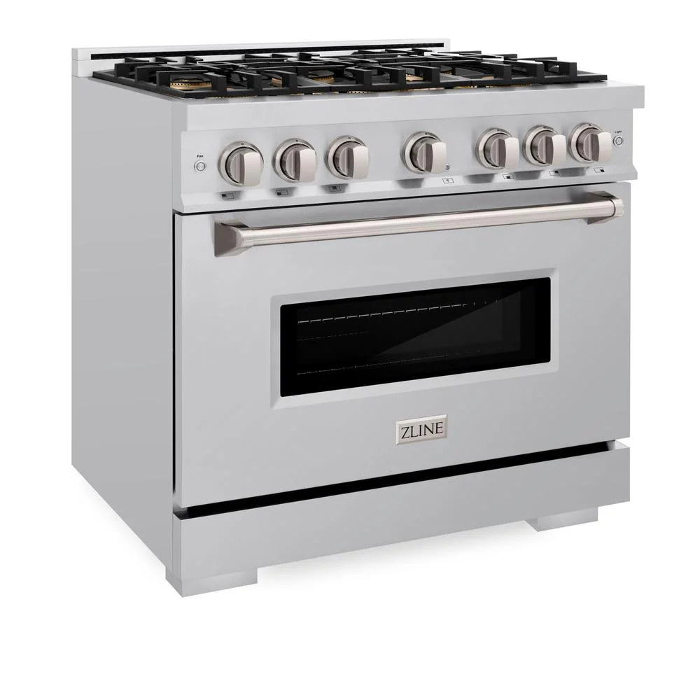 36 In. 5.2 Cu. Ft. Classic Dual Fuel Range With 6 Burner Duopro™ Cooktop And Electric Convection Oven In Stainless Steel PCDR36