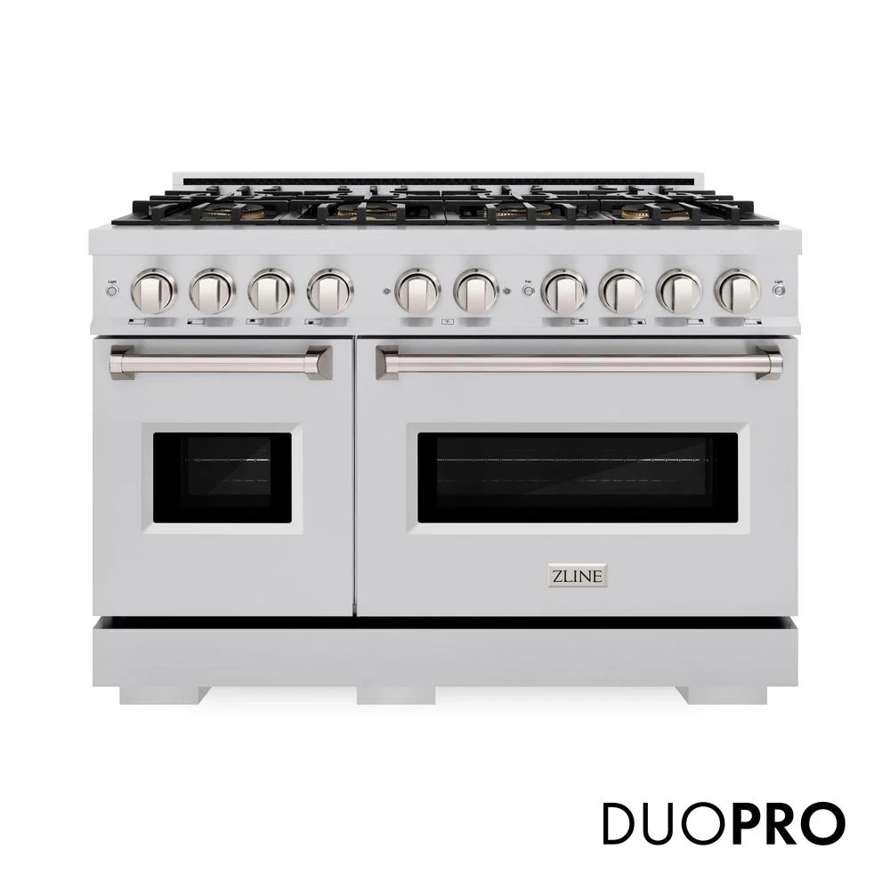 48 In. 6.7 Cu. Ft. Classic Dual Fuel Range With 8 Burner Duopro™ Cooktop And Dual Ovens In Stainless Steel PCDR48