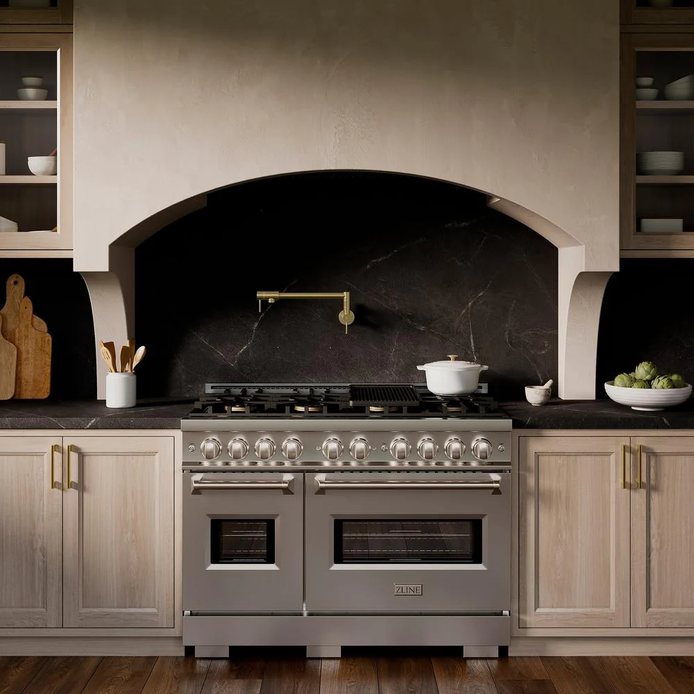48 In. 6.7 Cu. Ft. Classic Dual Fuel Range With 8 Burner Duopro™ Cooktop And Dual Ovens In Stainless Steel PCDR48