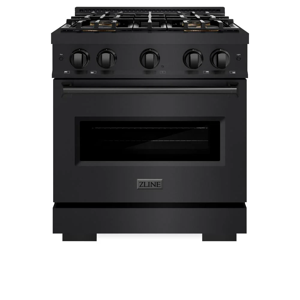 30 In. 4.2 Cu. Ft. Classic Dual Fuel Range With 4 Burner Duopro™ Cooktop And Electric Convection Oven In Black Stainless Steel PCDRB30