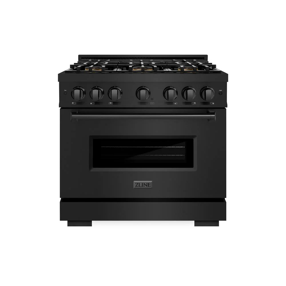 36 In. 5.2 Cu. Ft. Classic Dual Fuel Range With 6 Burner Duopro™ Cooktop And Electric Convection Oven In Black Stainless Steel PCDRB36