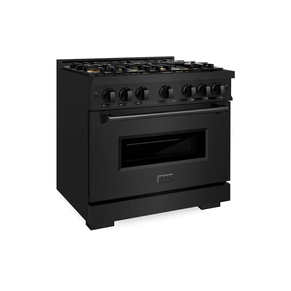 36 In. 5.2 Cu. Ft. Classic Dual Fuel Range With 6 Burner Duopro™ Cooktop And Electric Convection Oven In Black Stainless Steel PCDRB36