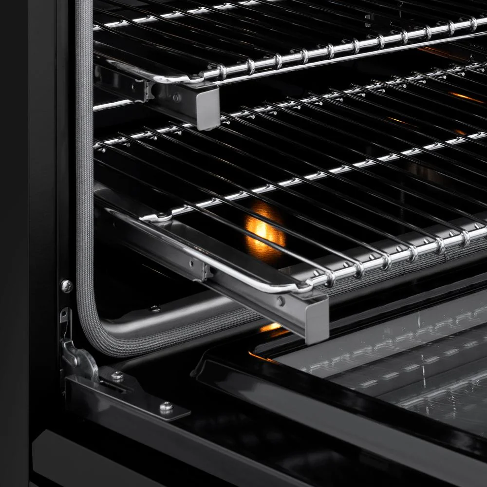 36 In. 5.2 Cu. Ft. Classic Dual Fuel Range With 6 Burner Duopro™ Cooktop And Electric Convection Oven In Black Stainless Steel PCDRB36