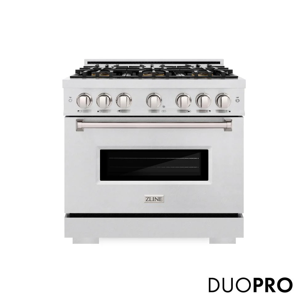 36 In. 5.2 Cu. Ft. Classic Dual Fuel Range With 6 Burner Duopro™ Cooktop And Electric Convection Oven In Satin Stainless Steel PCDRS36