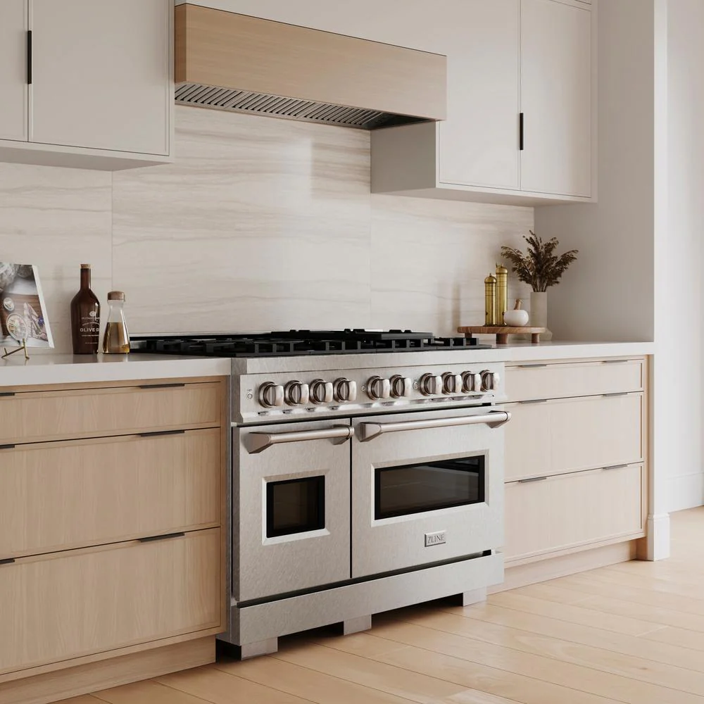 48 In. 6.7 Cu. Ft. Classic Dual Fuel Range With 8 Burner Duopro™ Cooktop And Dual Ovens In Satin Stainless Steel PCDRS48