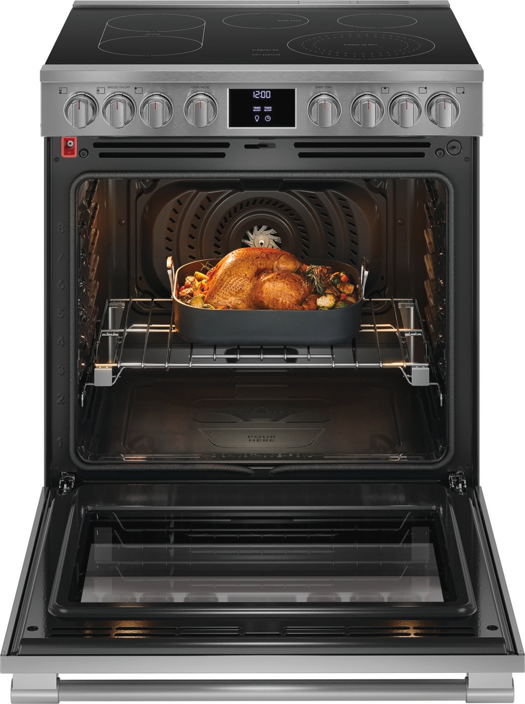 30" Electric Range with Total Convection view 13