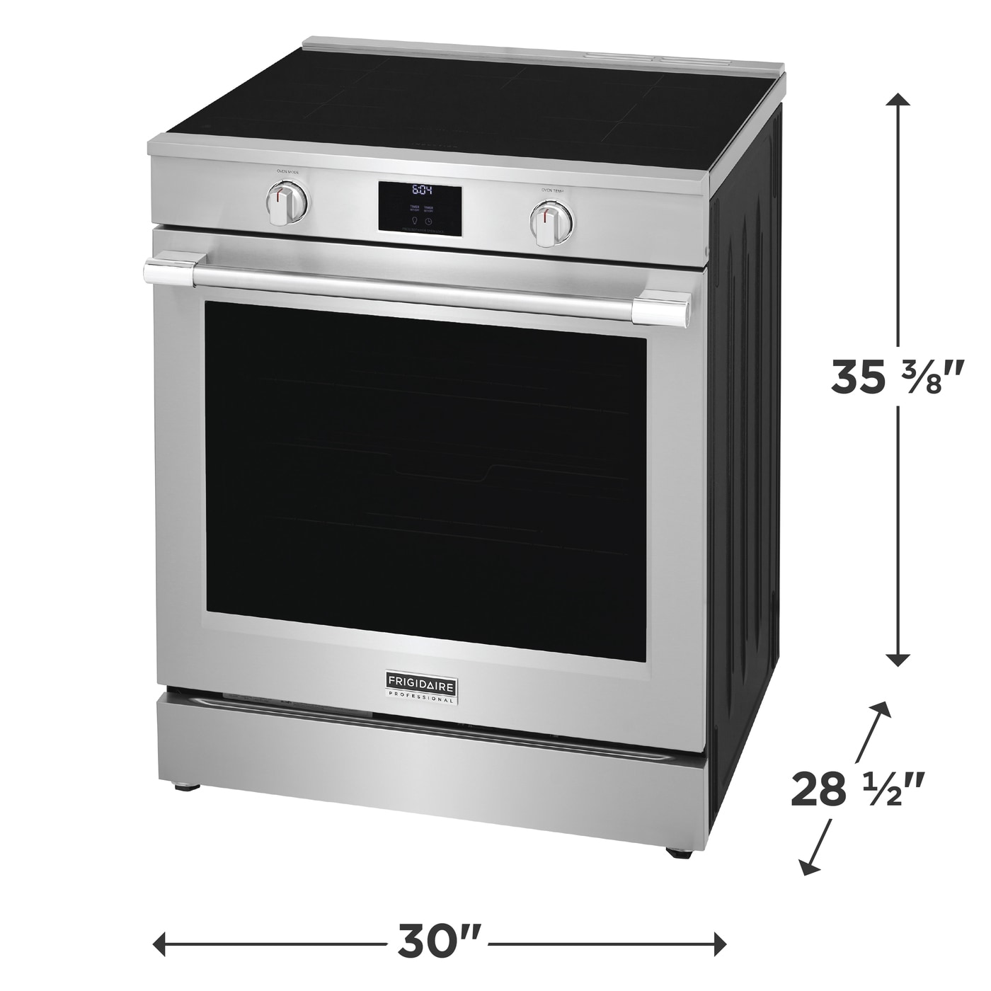 30" Induction Range with Total Convection view 4