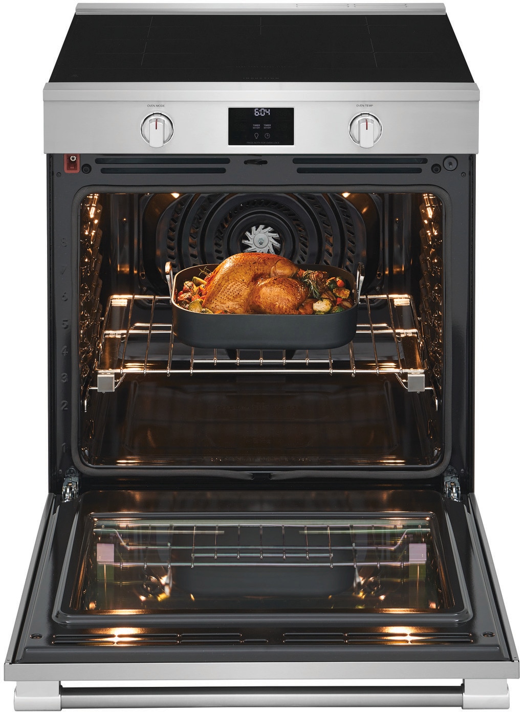 30" Induction Range with Total Convection view 6