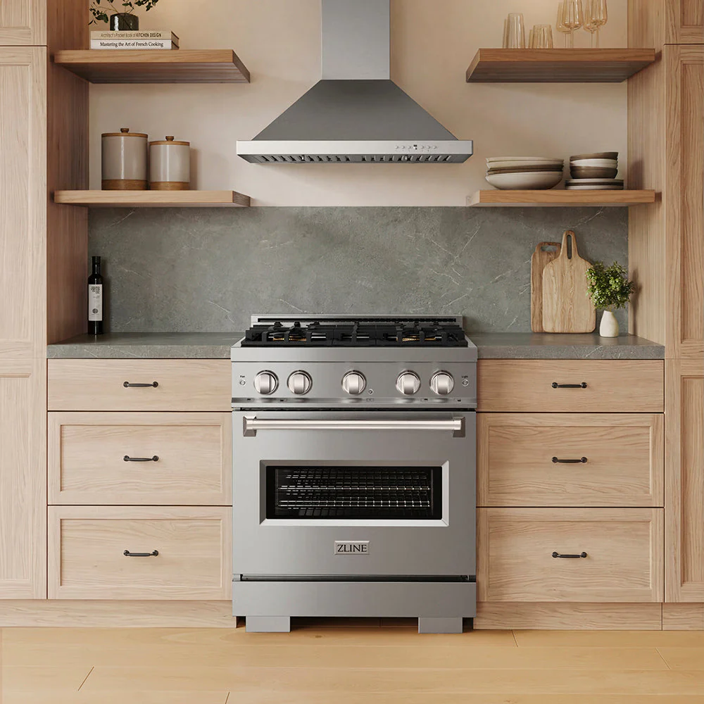 30 In. 4.2 Cu. Ft. Classic Gas Range With 4 Burner Duopro™ Cooktop And Convection Gas Oven In Stainless Steel PCGR30