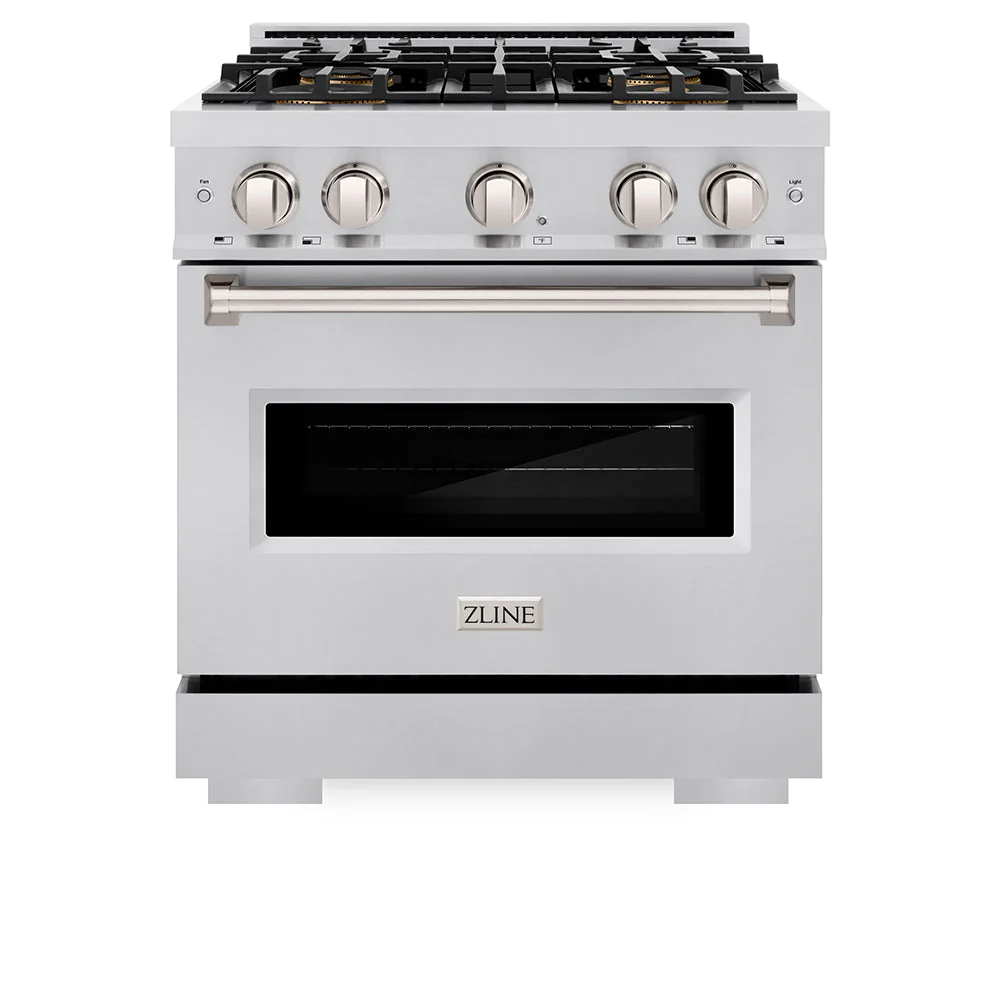 30 In. 4.2 Cu. Ft. Classic Gas Range With 4 Burner Duopro™ Cooktop And Convection Gas Oven In Stainless Steel PCGR30
