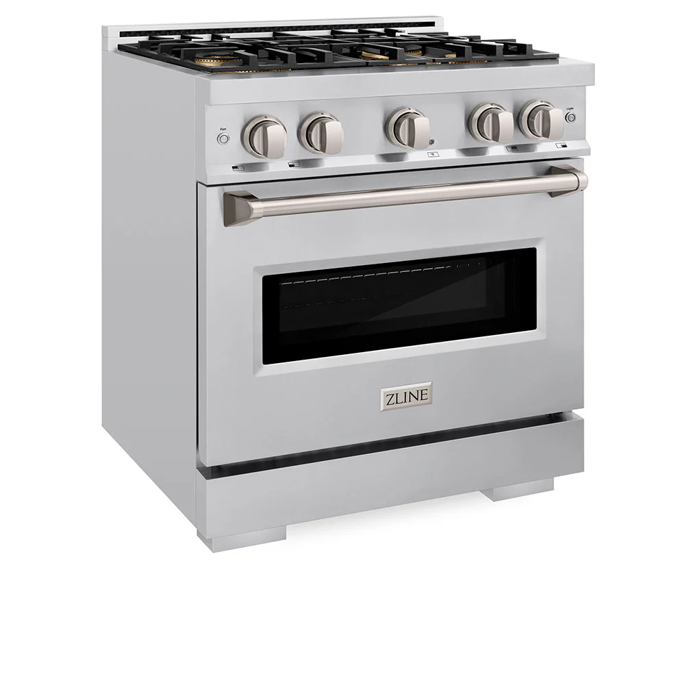30 In. 4.2 Cu. Ft. Classic Gas Range With 4 Burner Duopro™ Cooktop And Convection Gas Oven In Stainless Steel PCGR30