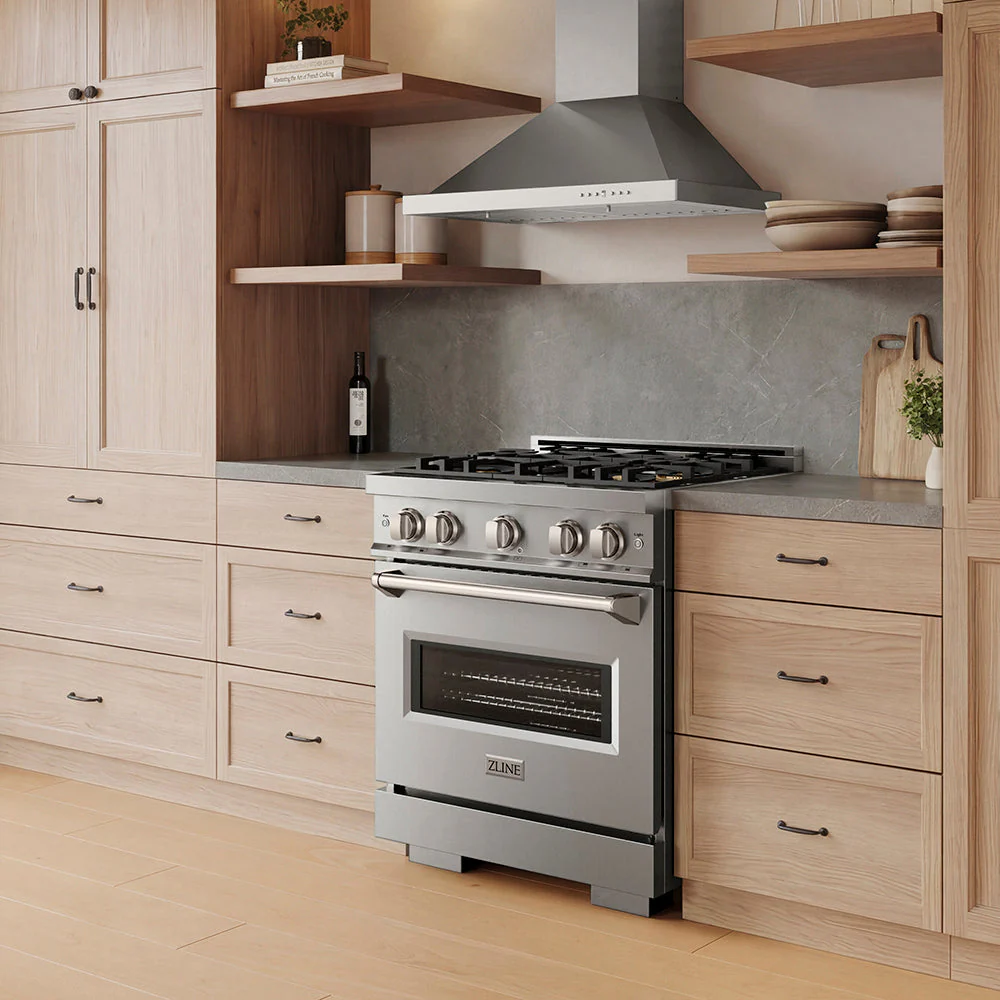 30 In. 4.2 Cu. Ft. Classic Gas Range With 4 Burner Duopro™ Cooktop And Convection Gas Oven In Stainless Steel PCGR30