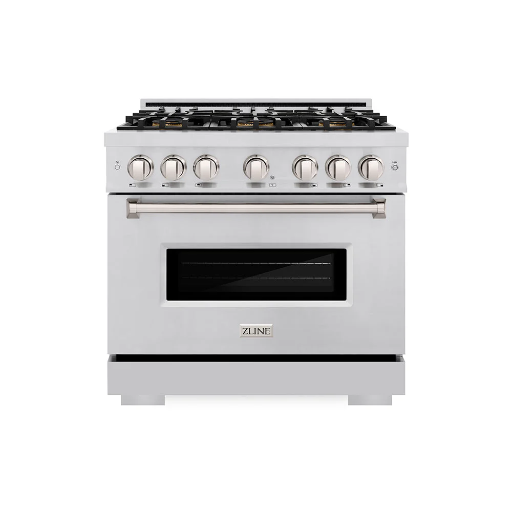 36 In. 5.2 Cu. Ft. Classic Gas Range With 6 Burner Duopro™ Cooktop And Convection Gas Oven In Stainless Steel PCGR36