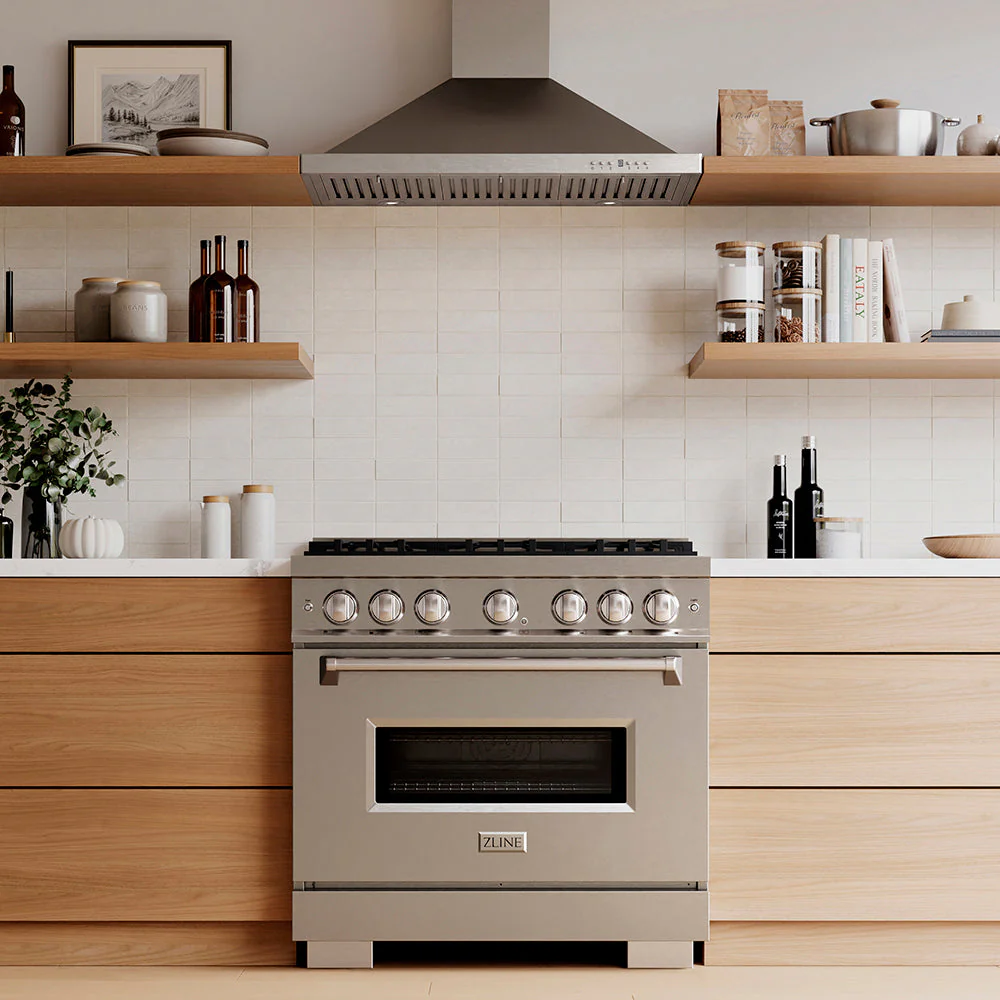 36 In. 5.2 Cu. Ft. Classic Gas Range With 6 Burner Duopro™ Cooktop And Convection Gas Oven In Stainless Steel PCGR36
