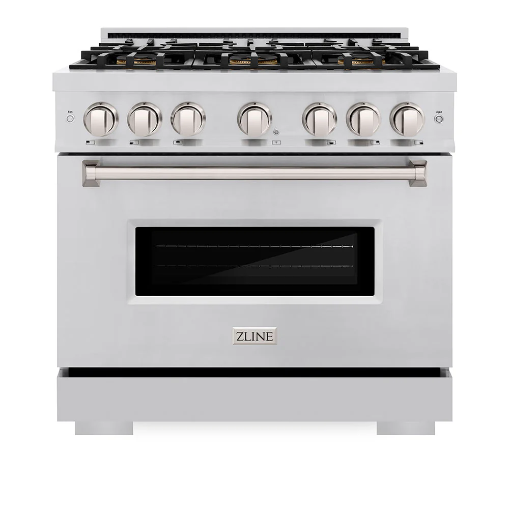36 In. 5.2 Cu. Ft. Classic Gas Range With 6 Burner Duopro™ Cooktop And Convection Gas Oven In Stainless Steel PCGR36