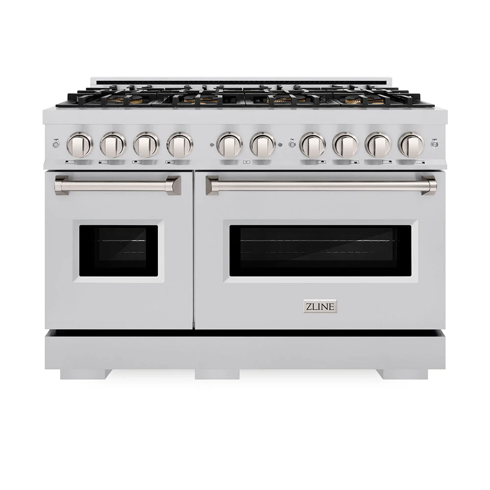 48 In. 6.7 Cu. Ft. Classic Gas Range With 8 Burner Duopro™ Cooktop And Dual Ovens In Stainless Steel PCGR48