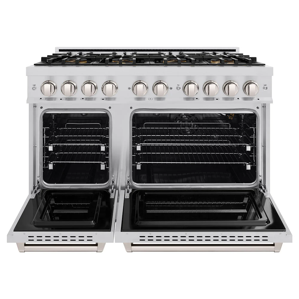 48 In. 6.7 Cu. Ft. Classic Gas Range With 8 Burner Duopro™ Cooktop And Dual Ovens In Stainless Steel PCGR48