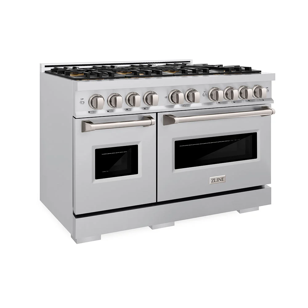 48 In. 6.7 Cu. Ft. Classic Gas Range With 8 Burner Duopro™ Cooktop And Dual Ovens In Stainless Steel PCGR48