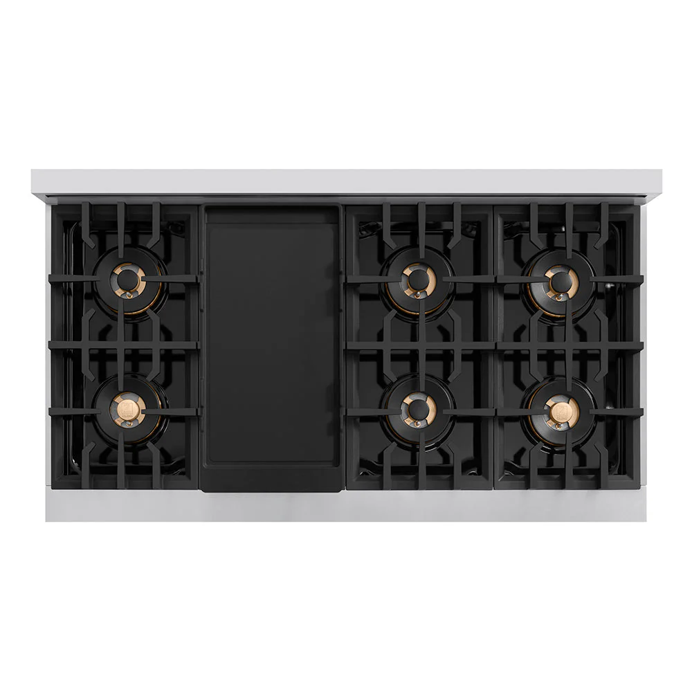 48 In. 6.7 Cu. Ft. Classic Gas Range With 8 Burner Duopro™ Cooktop And Dual Ovens In Stainless Steel PCGR48