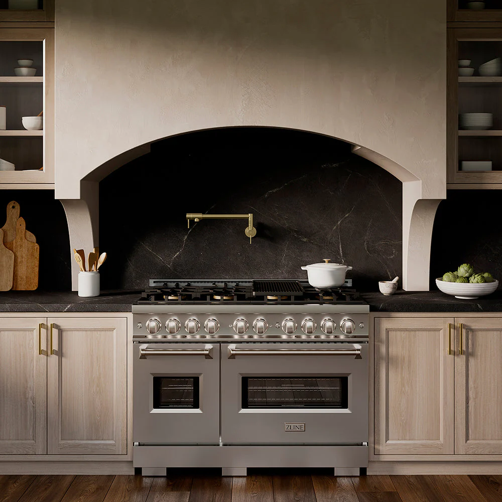 48 In. 6.7 Cu. Ft. Classic Gas Range With 8 Burner Duopro™ Cooktop And Dual Ovens In Stainless Steel PCGR48