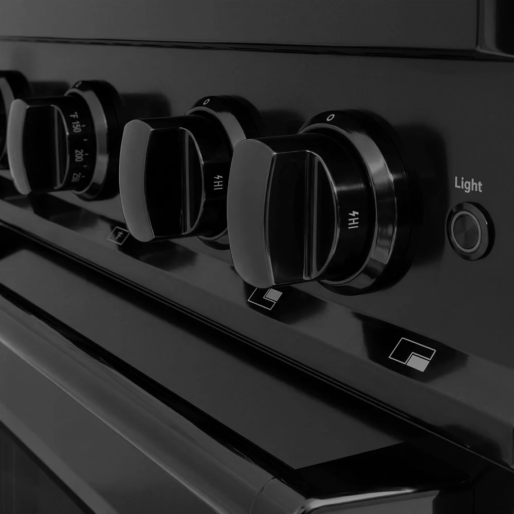 30 In. 4.2 Cu. Ft. Classic Gas Range With 4 Burner Duopro™ Cooktop And Convection Gas Oven In Black Stainless Steel PCGRB30