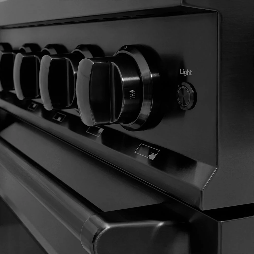 48 In. 6.7 Cu. Ft. Classic Gas Range With 8 Burner Duopro™ Cooktop And Dual Ovens In Black Stainless Steel PCGRB48