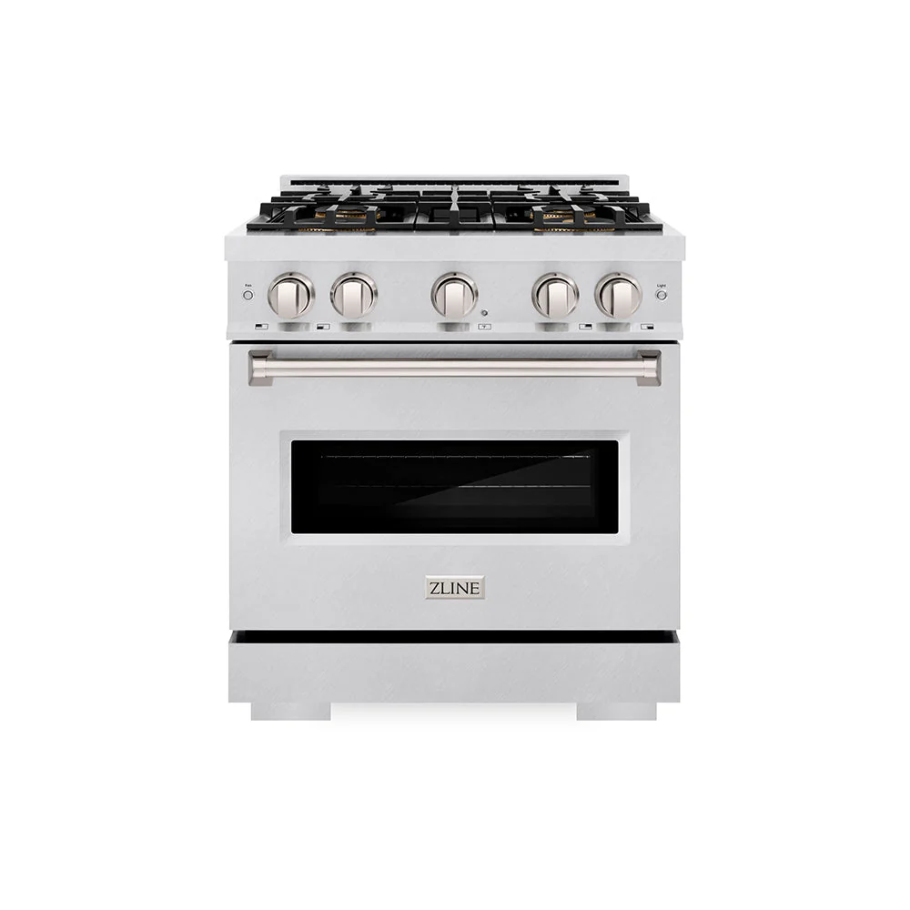 30 In. 4.2 Cu. Ft. Classic Gas Range With 4 Burner Duopro™ Cooktop And Convection Gas Oven In Satin Stainless Steel PCGRS30