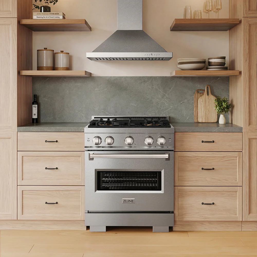 30 In. 4.2 Cu. Ft. Classic Gas Range With 4 Burner Duopro™ Cooktop And Convection Gas Oven In Satin Stainless Steel PCGRS30