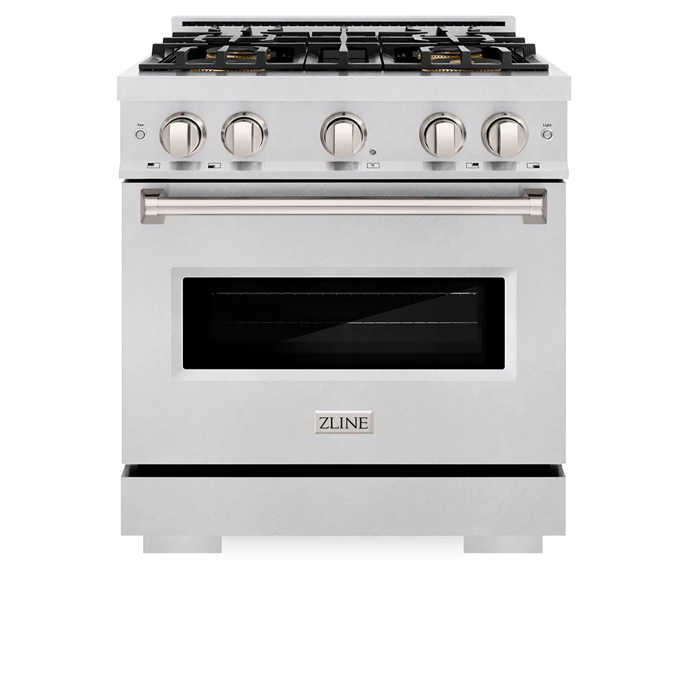 30 In. 4.2 Cu. Ft. Classic Gas Range With 4 Burner Duopro™ Cooktop And Convection Gas Oven In Satin Stainless Steel PCGRS30
