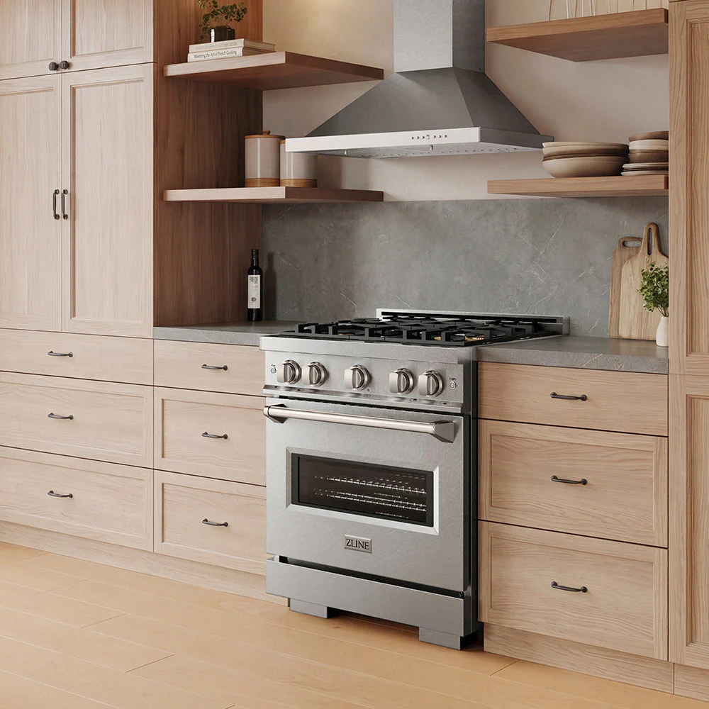30 In. 4.2 Cu. Ft. Classic Gas Range With 4 Burner Duopro™ Cooktop And Convection Gas Oven In Satin Stainless Steel PCGRS30