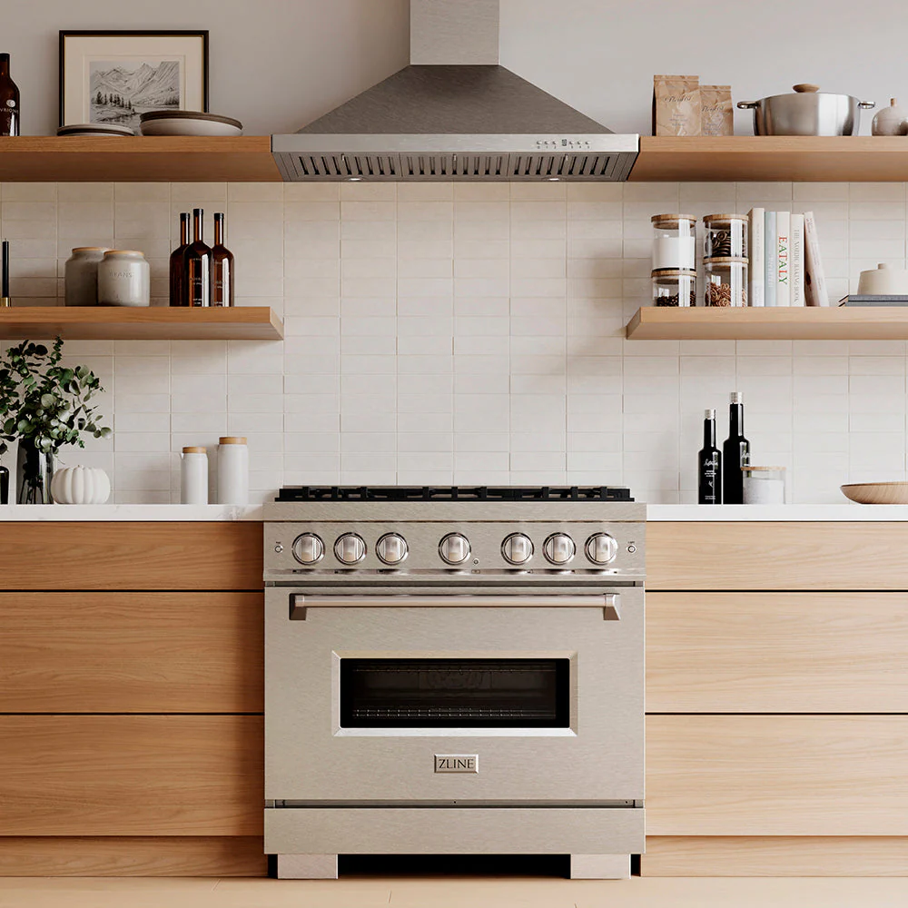 36 In. 5.2 Cu. Ft. Classic Gas Range With 6 Burner Duopro™ Cooktop And Convection Gas Oven In Satin Stainless Steel PCGRS36