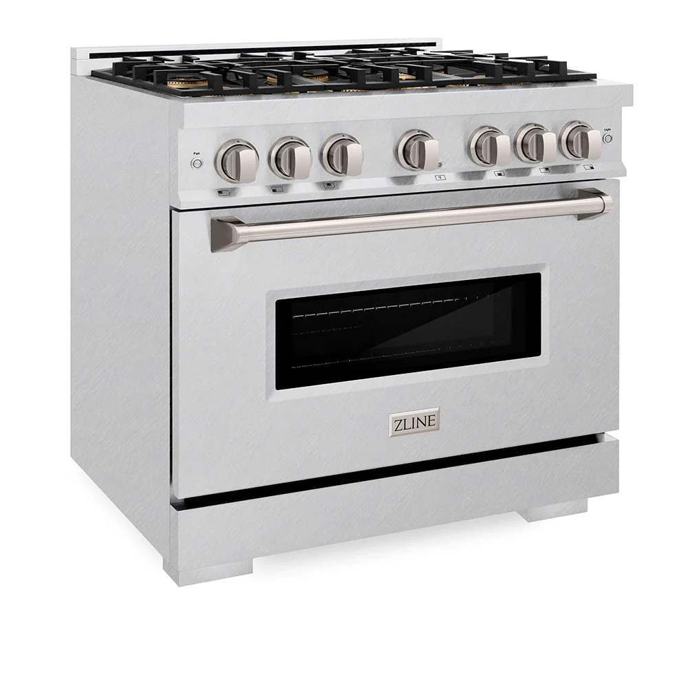 36 In. 5.2 Cu. Ft. Classic Gas Range With 6 Burner Duopro™ Cooktop And Convection Gas Oven In Satin Stainless Steel PCGRS36
