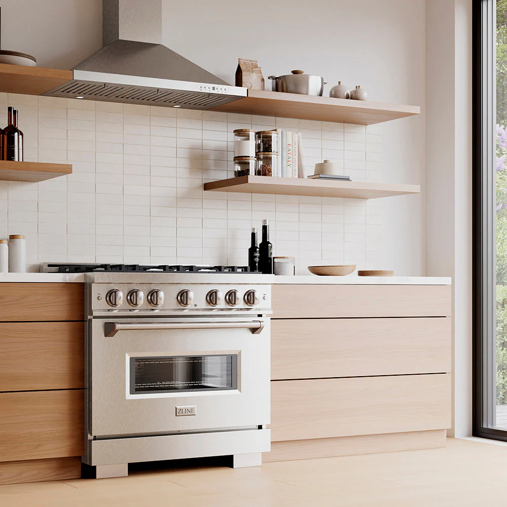 36 In. 5.2 Cu. Ft. Classic Gas Range With 6 Burner Duopro™ Cooktop And Convection Gas Oven In Satin Stainless Steel PCGRS36