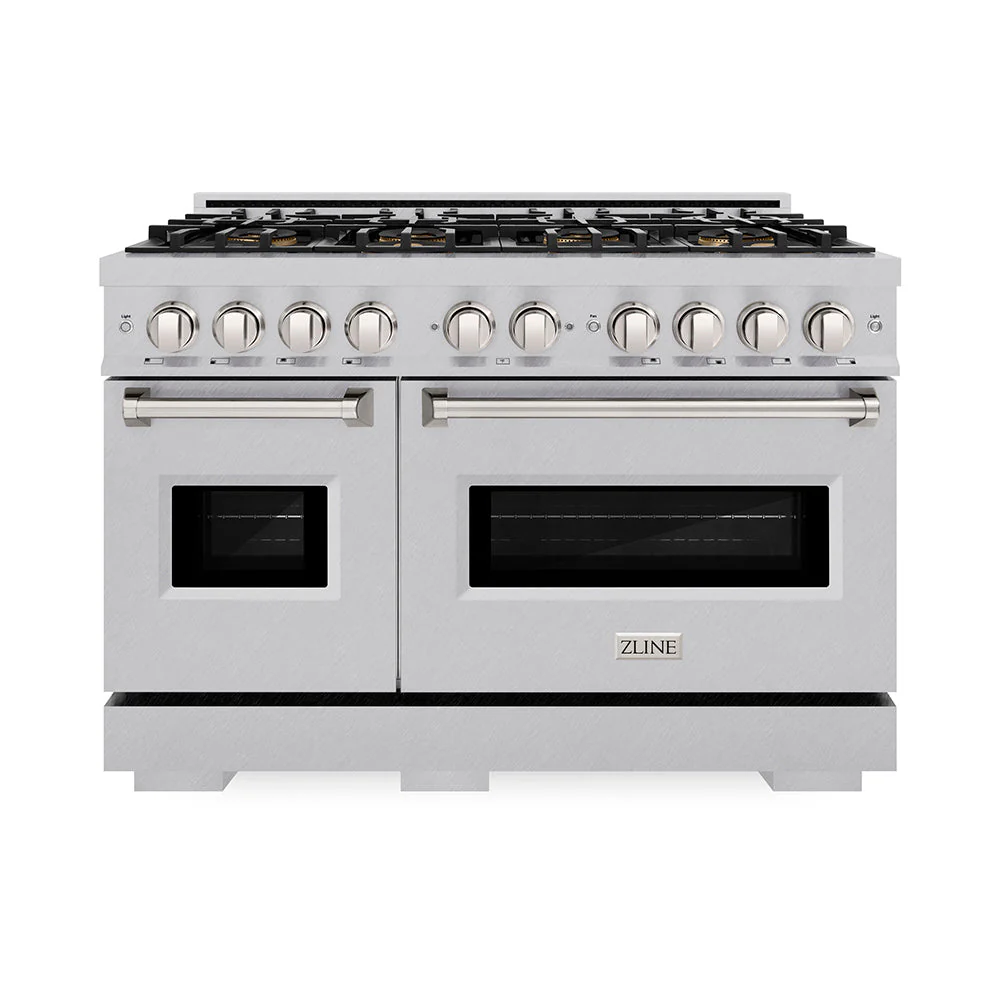48 In. 6.7 Cu. Ft. Classic Gas Range With 8 Burner Duopro™ Cooktop And Dual Ovens In Satin Stainless Steel PCGRS48