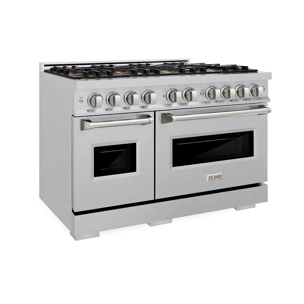 48 In. 6.7 Cu. Ft. Classic Gas Range With 8 Burner Duopro™ Cooktop And Dual Ovens In Satin Stainless Steel PCGRS48
