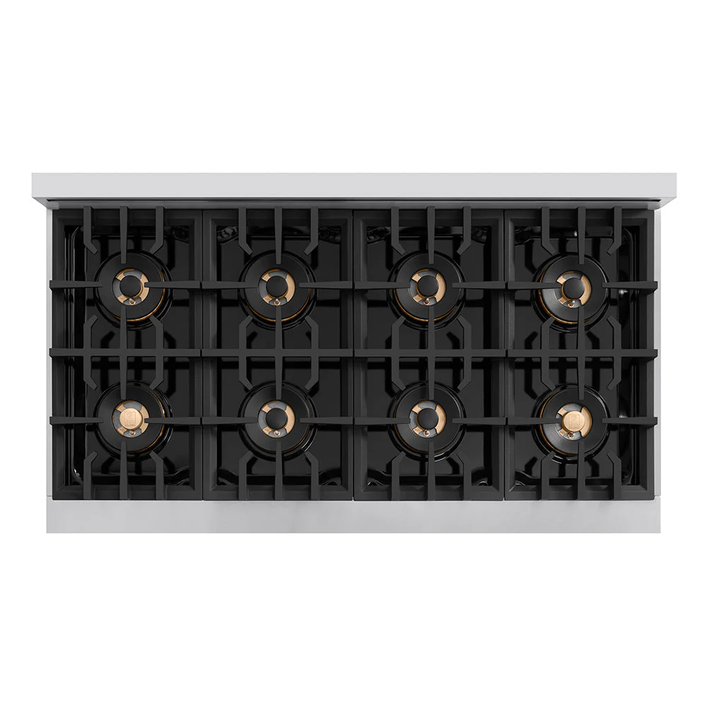 48 In. 6.7 Cu. Ft. Classic Gas Range With 8 Burner Duopro™ Cooktop And Dual Ovens With White Matte Doors PCGRWM48