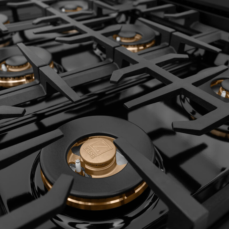 48 In. Classic Gas Rangetop With 8 Burner Duopro™ Cooktop In Black Stainless Steel PCRTB48