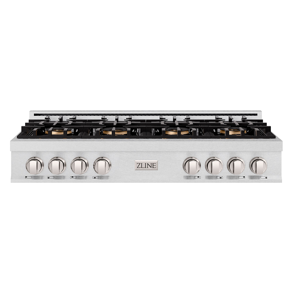 48 In. Classic Gas Rangetop With 8 Burner Duopro™ Cooktop In Satin Stainless Steel PCRTS48