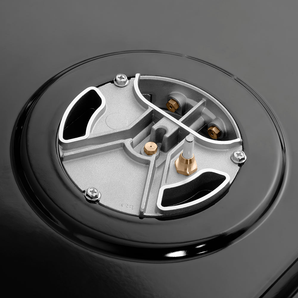 ZLINE Autograph Edition 30 in. Classic Gas Rangetop with 4 Burner DuoPro™ Cooktop in Satin Stainless Steel and Champagne Bronze Accents (PCRTSZ-30-CB) PCRTSZ30CB