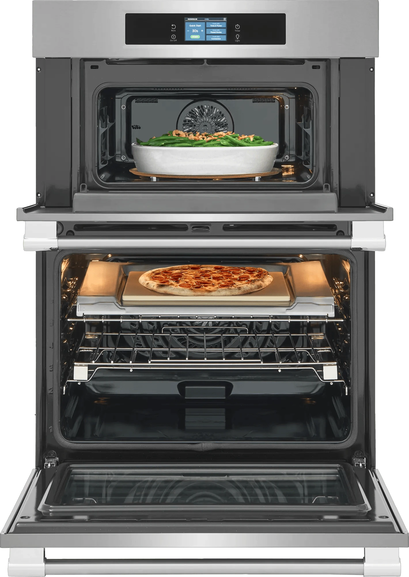 30" Microwave Combination Wall Oven with Stone-Baked Pizza Mode PCWM3085AF