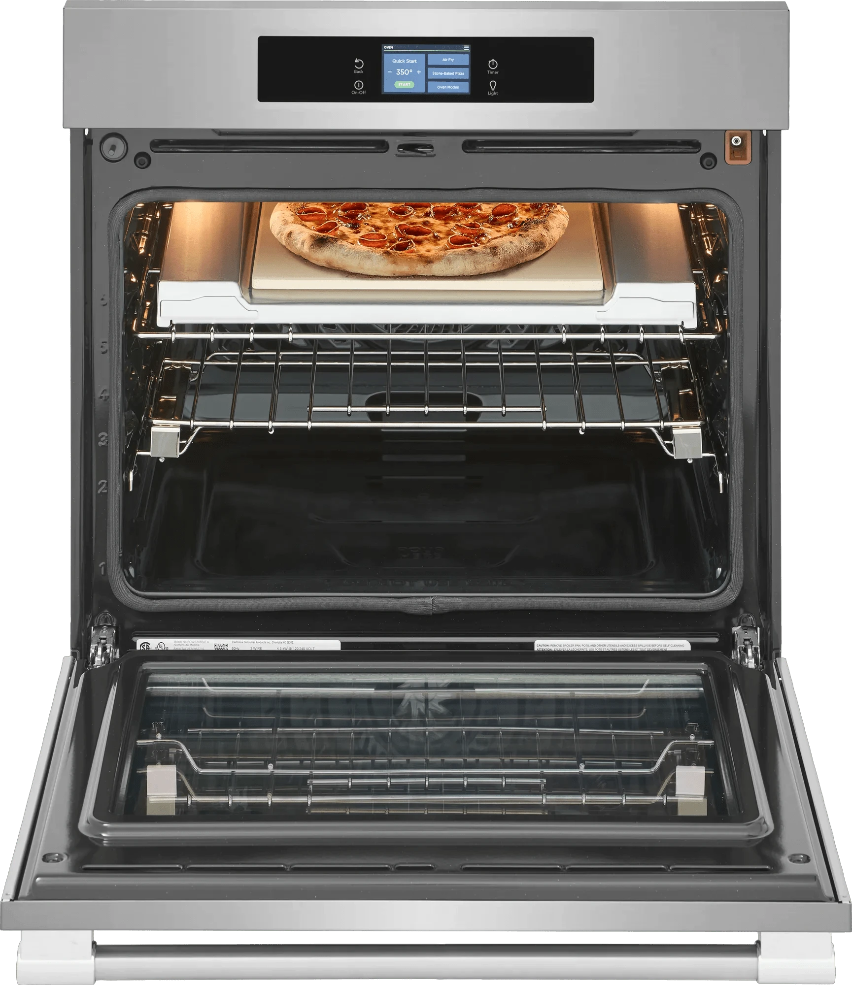 30" Single Wall Oven with Stone-Baked Pizza Mode PCWS3085AF