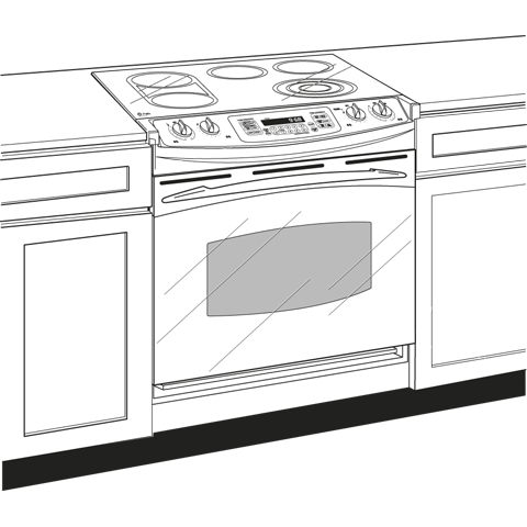 30" Drop-In Electric Range PD968DPBB