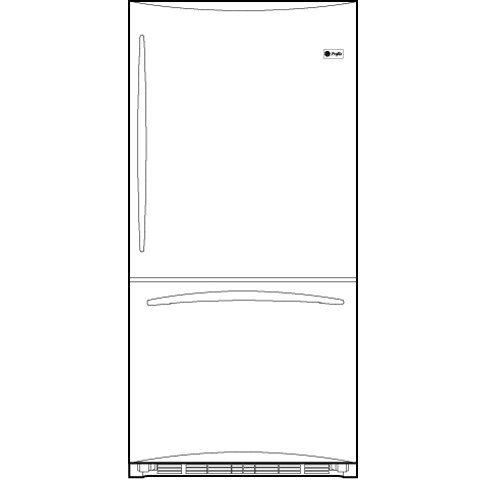 21.1 Cu. Ft. Refrigerator PDCF1NBXBB