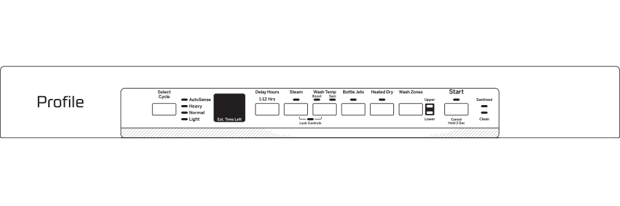 Stainless Steel Interior Dishwasher with Front Controls PDF820SGJBB, product image 27 of 27