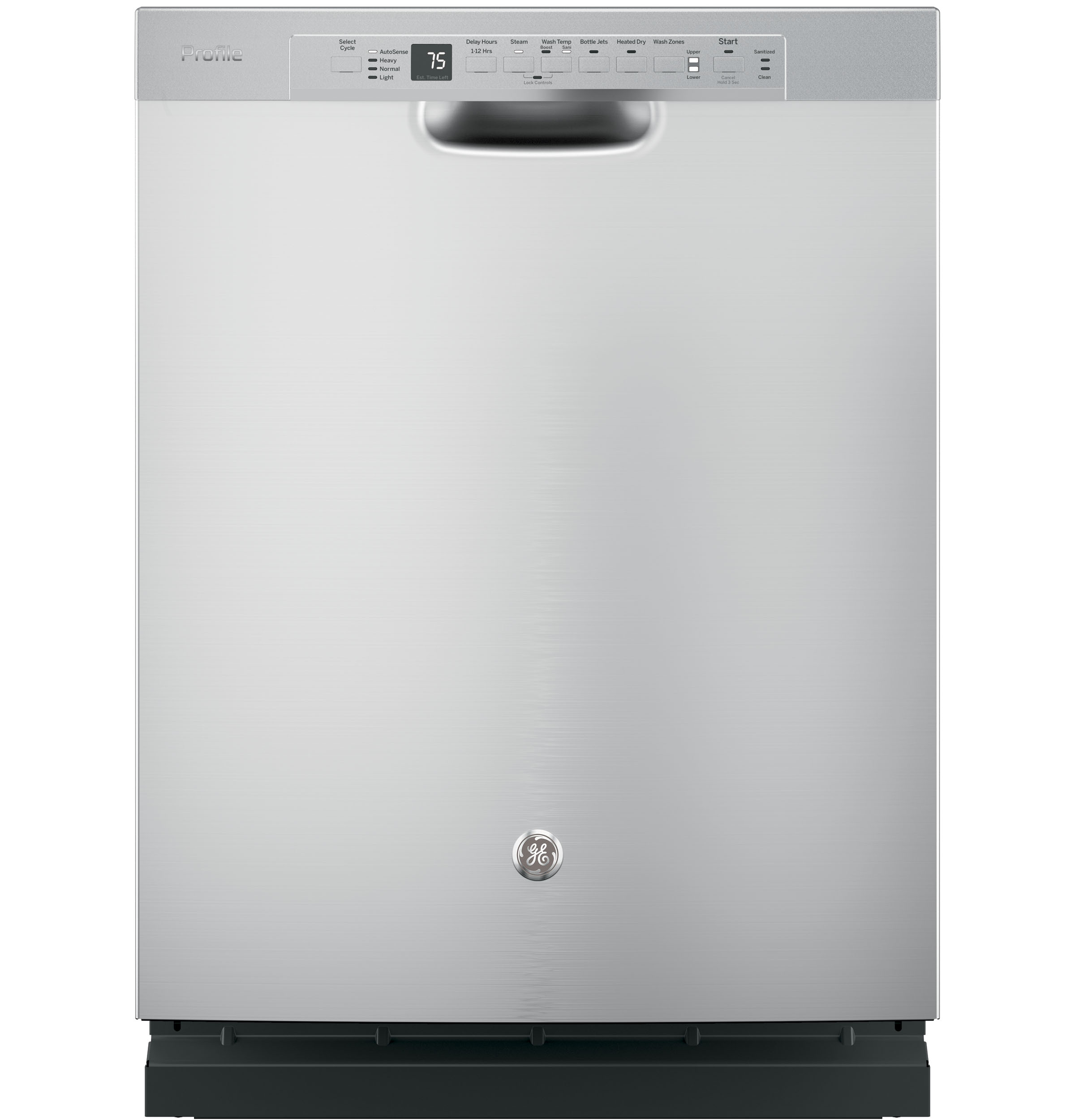 Stainless Steel Interior Dishwasher with Front Controls PDF820SSJSS