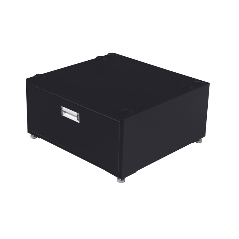 24in Laundry Pedestal 11in tall + Rollout Storage Drawer Adjustable feet PDL4455
