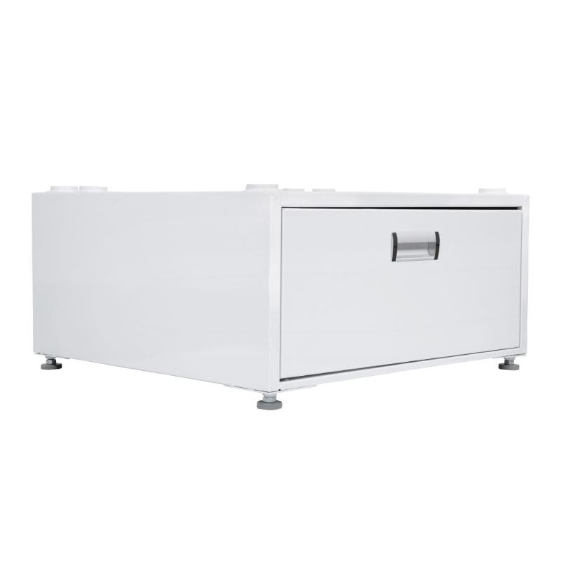 24in Laundry Pedestal 11in tall + Rollout Storage Drawer Adjustable feet PDL4455W