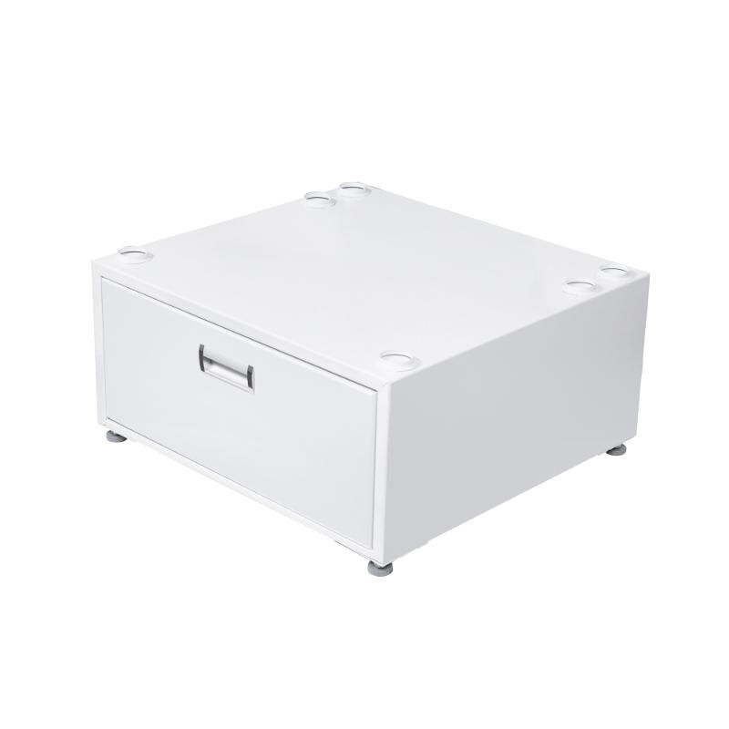 24in Laundry Pedestal 11in tall + Rollout Storage Drawer Adjustable feet PDL4455W