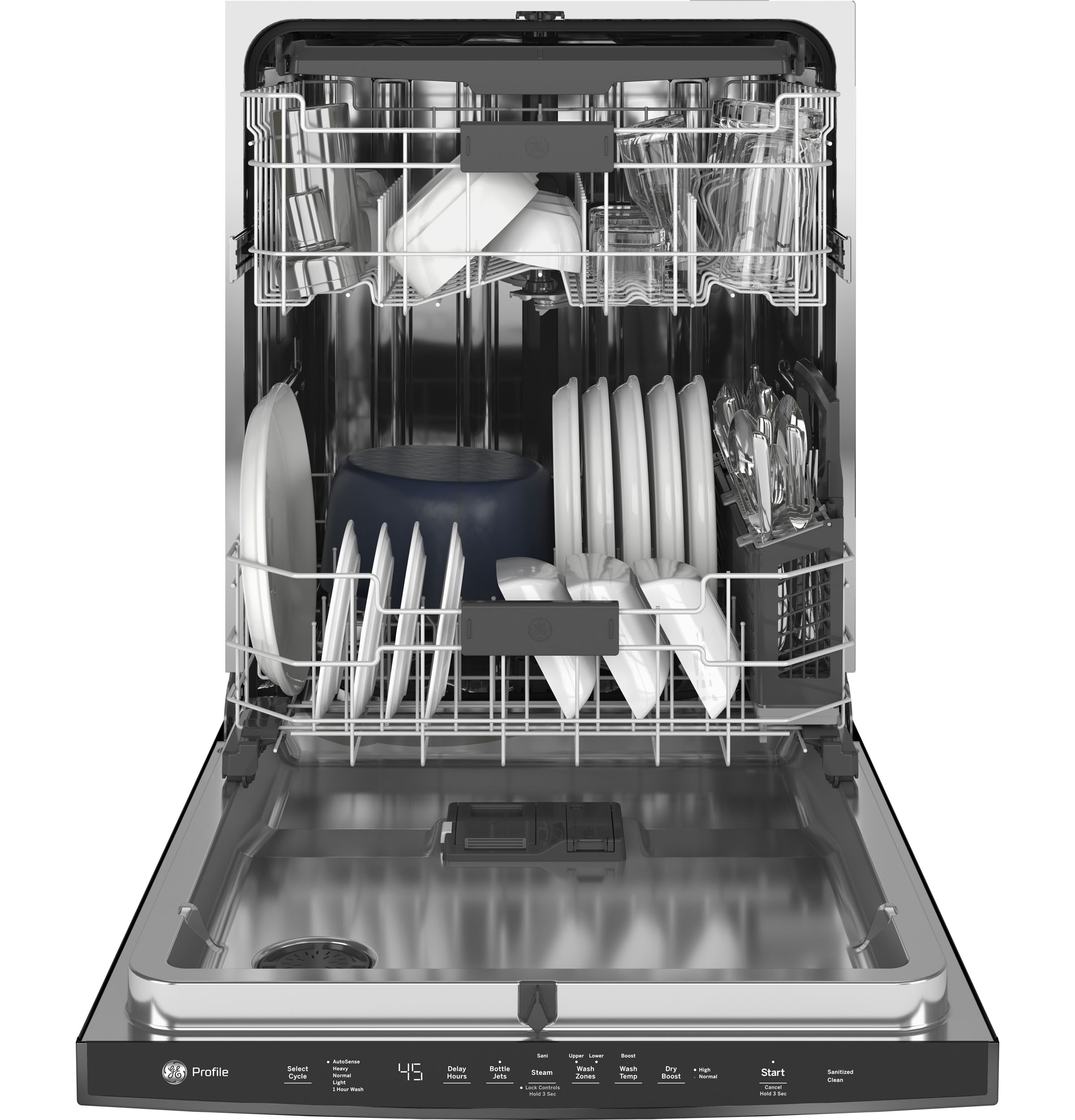 Top Control with Stainless Steel Interior Dishwasher with Sanitize Cycle & Dry Boost with Fan Assist PDP715SBNTS